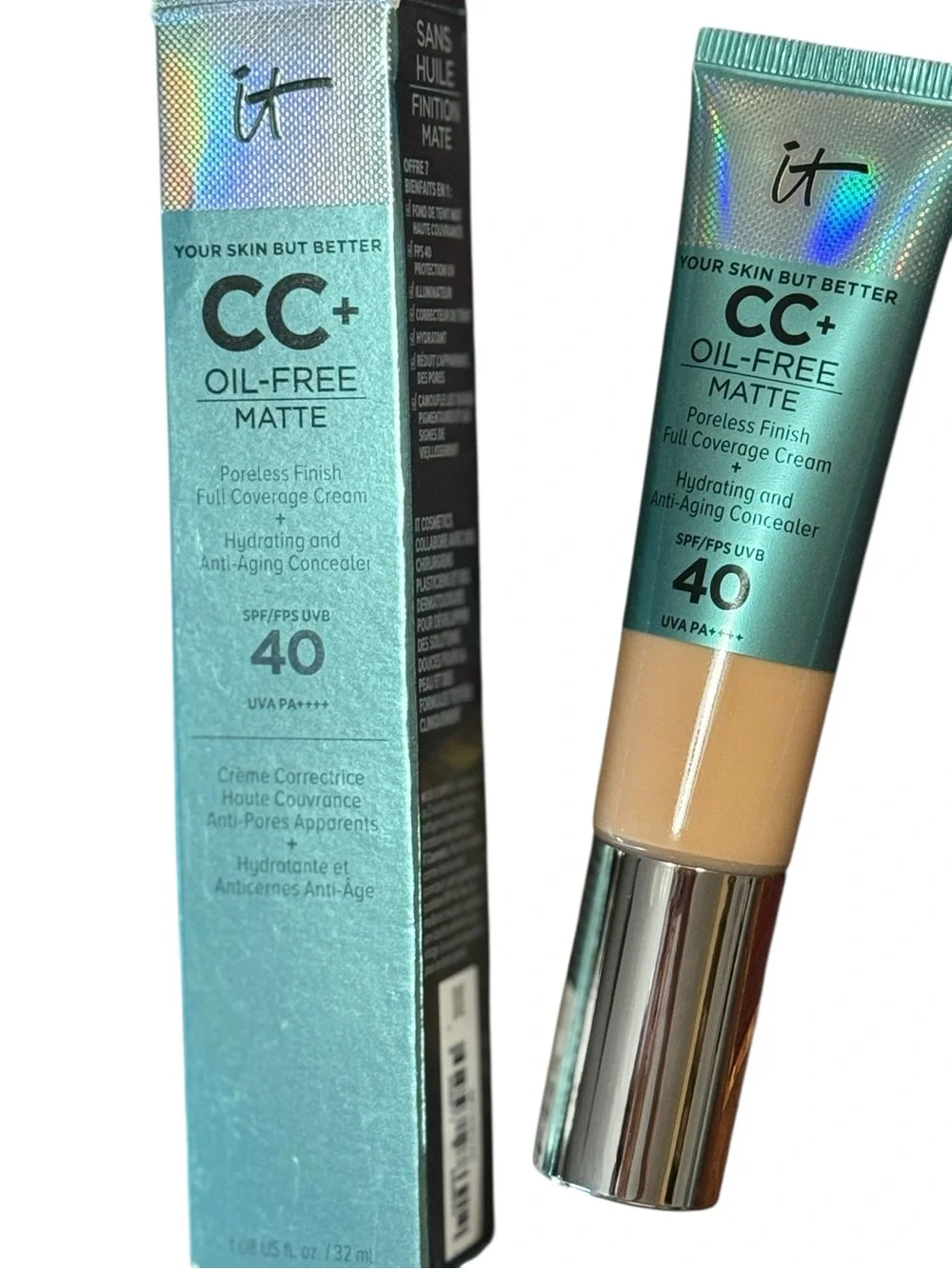 IT Cosmetics CC Oil Free Matte Light 1.08oz New in box